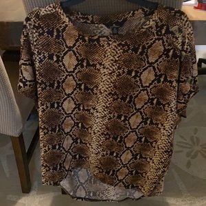 Leopard print top. Cool for summer